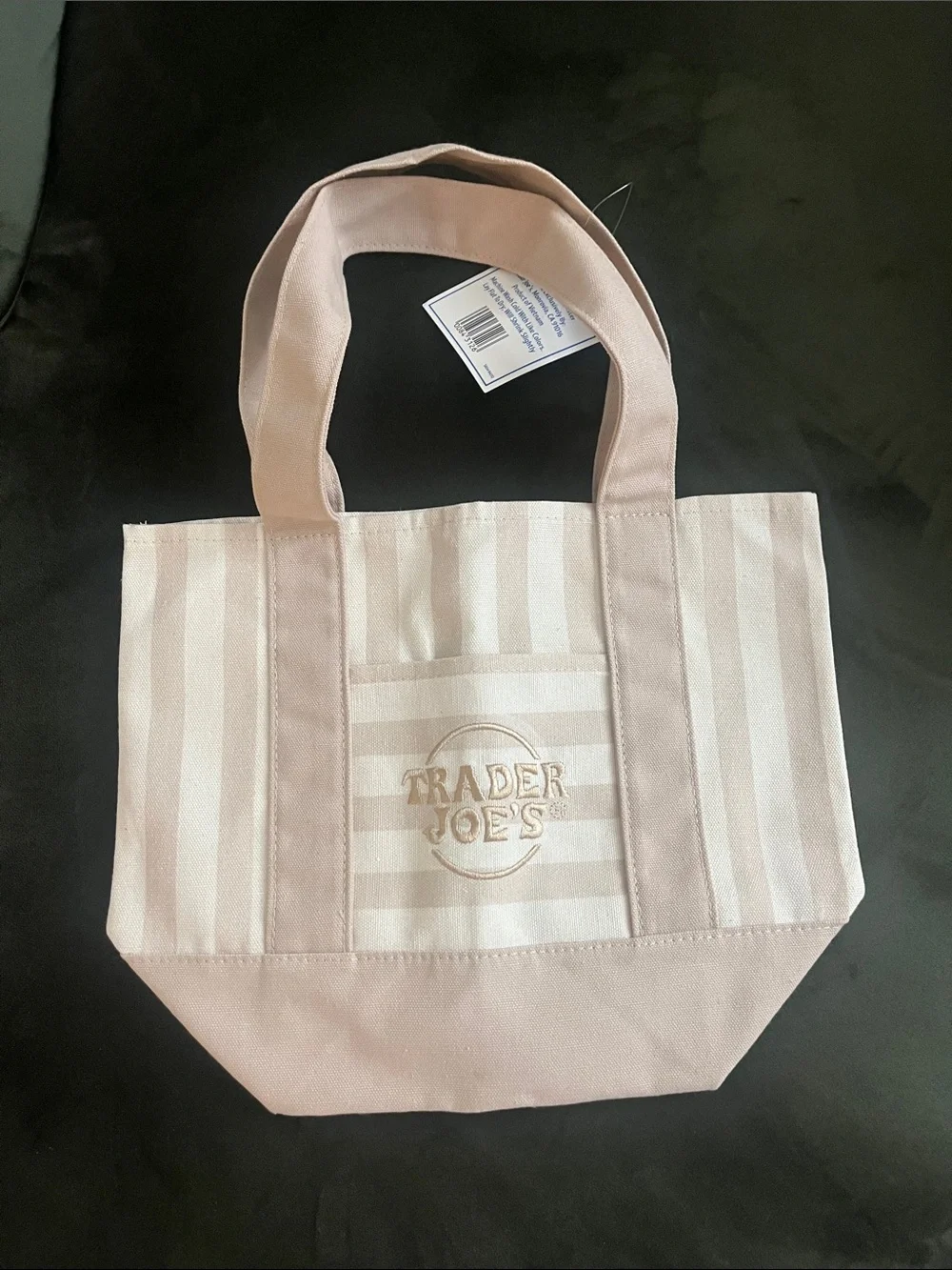 Trader Joe’s Striped mini Canvas Tote Bag